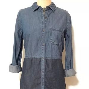 Halogen by Nordstrom Two-toned Denim Button Down